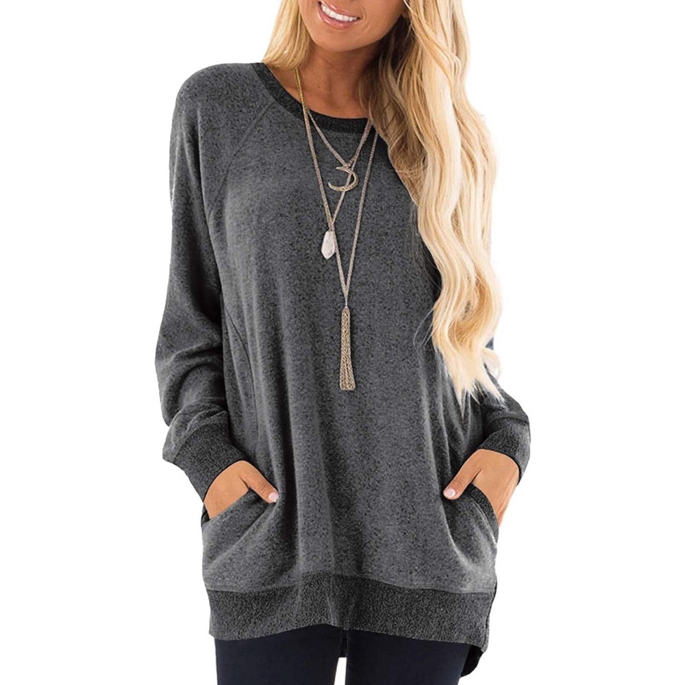 Women’s oversized pocketed tunic